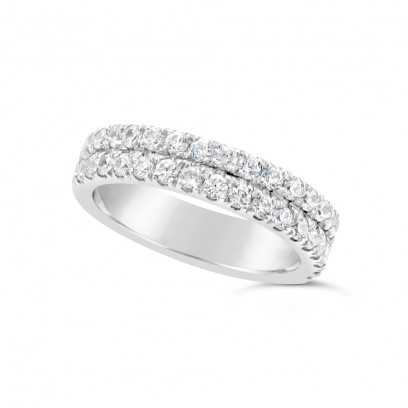 Ladies diamond deals wedding band